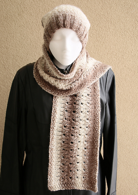 Twisted Stitches Scarf and Hat