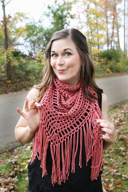 Huckleberry Lane Triangle Scarf