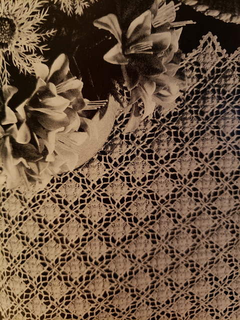 Square Crocheted Doily A-616