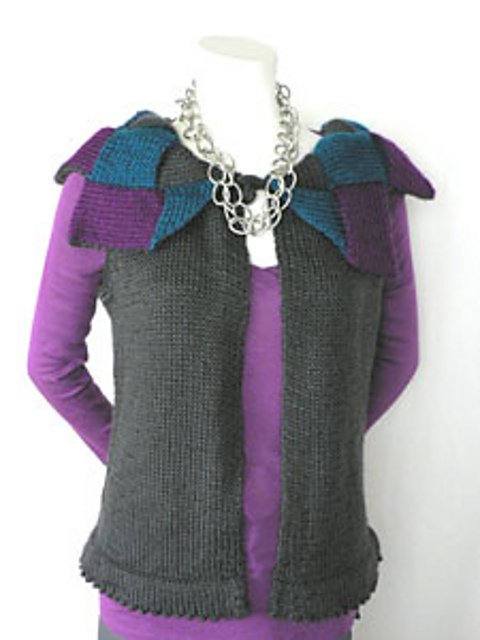 Textured Collared Vest