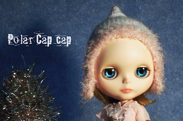 Polar Cap knitted hat for Blythe