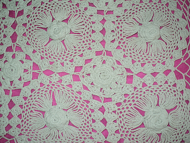 Flower table cloth