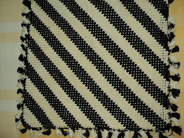 Striped Crochet Bag