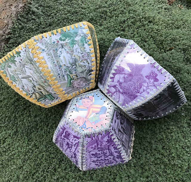 Crocheted Card Yarn Bowl Nest