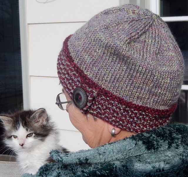 Buttoned Tweed Cloche