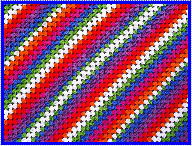 Square Corner to Corner Afghan Granny Style