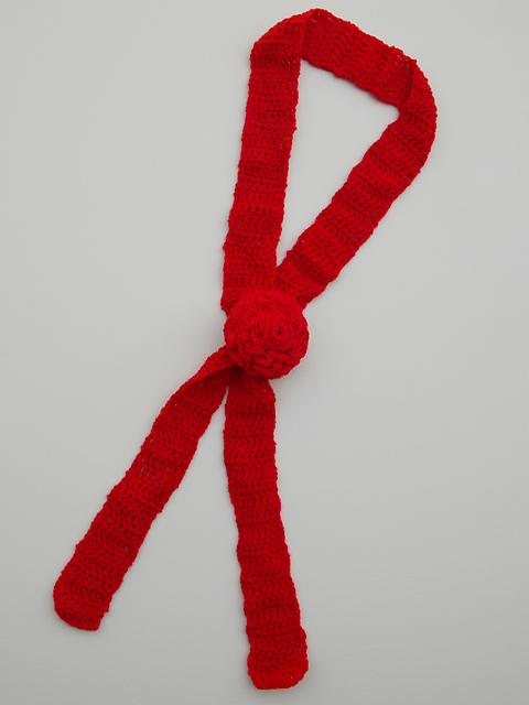 Easy Scarf with Flower