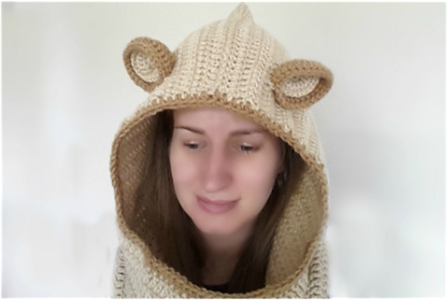 Crochet Hooded Cowl