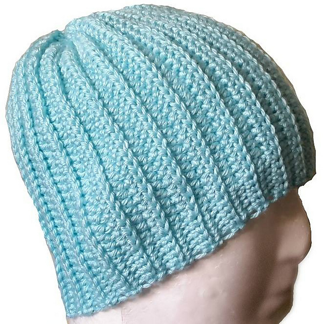 Crochet Knit Look Hat