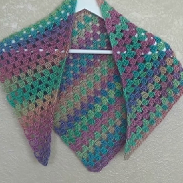 Bias Granny Shawl