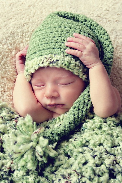 Elf style beanie hat