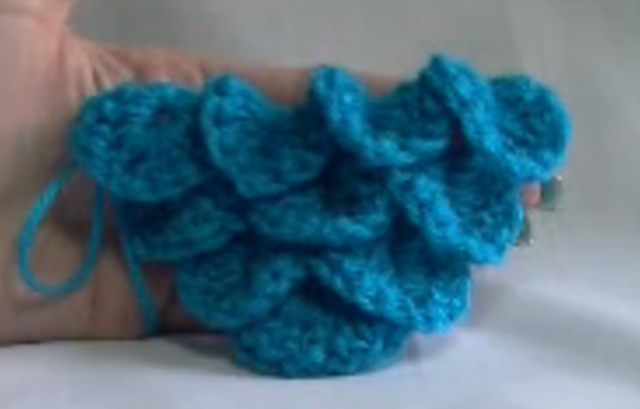 Crocodile stitch shawl