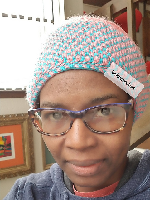 Two-Color Crochet Ear Warmer — Design A