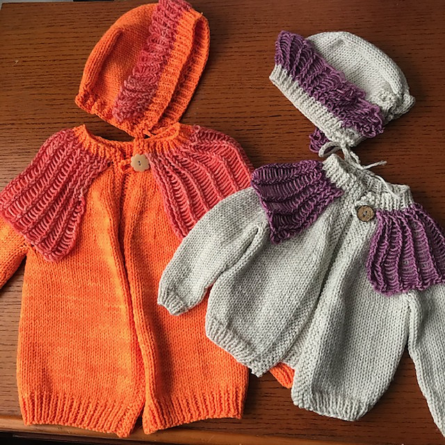 Baby G Cardigan and Bonnet