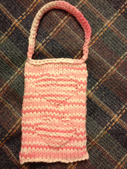 Hearts Seamless Phone Sock With Strap