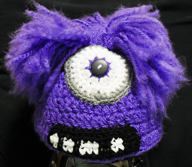 Evil Purple Monster Beanie
