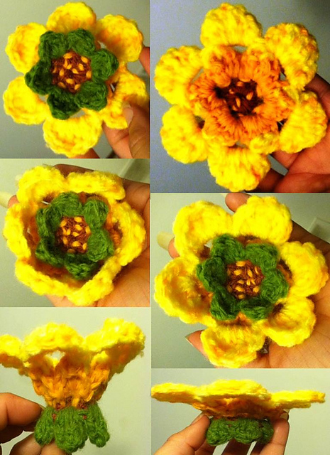3-Way Flower Crchet Pattern