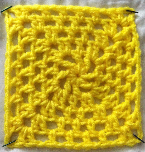 Lemonade Swirl Granny Square