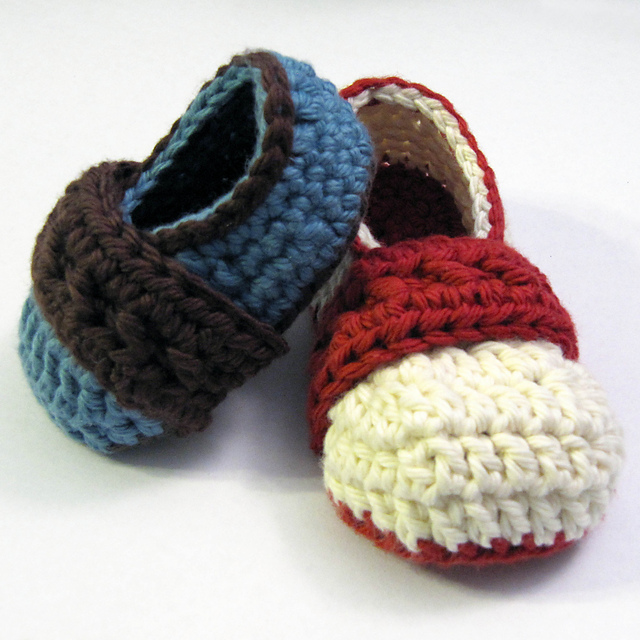 Strapping Boy Baby Booties