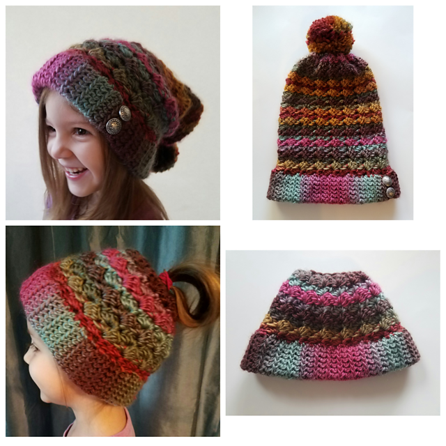 Half Shell Messy Bun/Slouchy Hat
