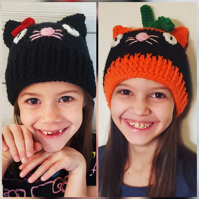 Pumpkin Cat Hat