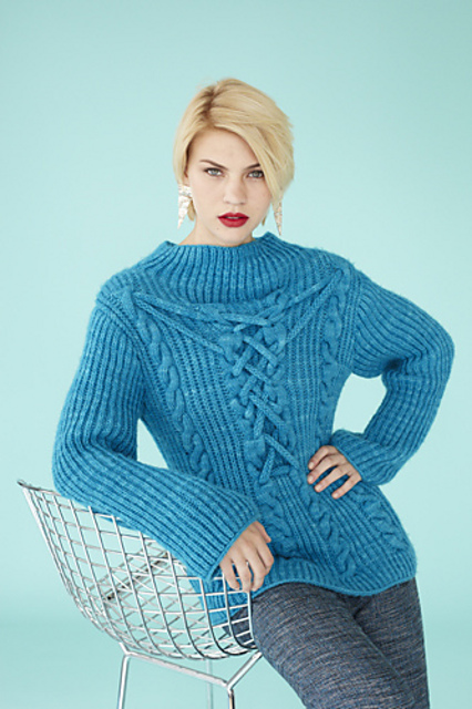 #25 Applied Cable Fisherman's Rib Top