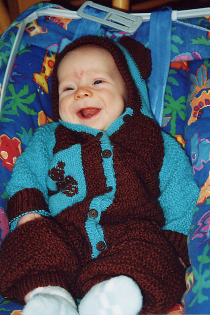 10200 Baby Wool  Bear Romper