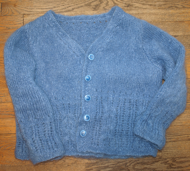 LaGran Eyelet and Cable Cardigan