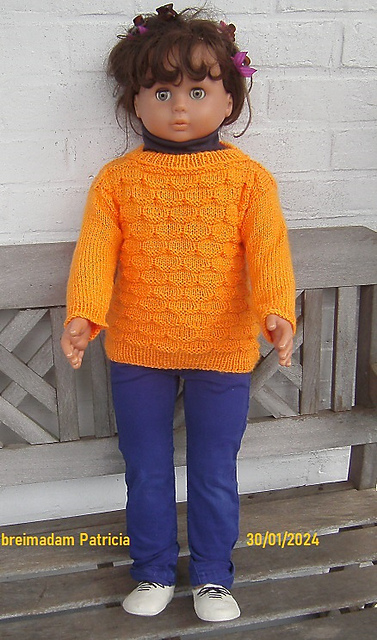 Sophie's Orange Sweater