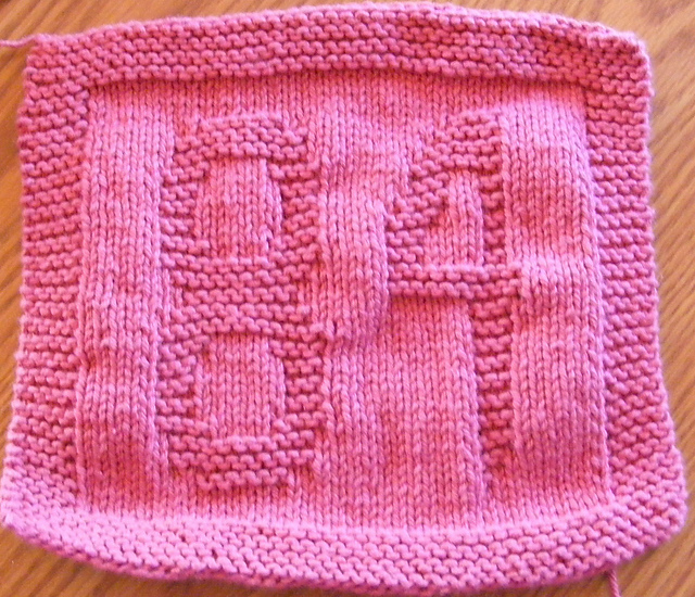 ZA old #84 A J Allmendinger dishcloth
