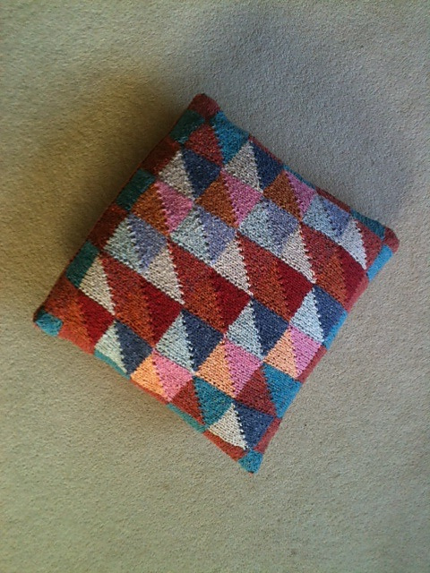 stone triangles cushion