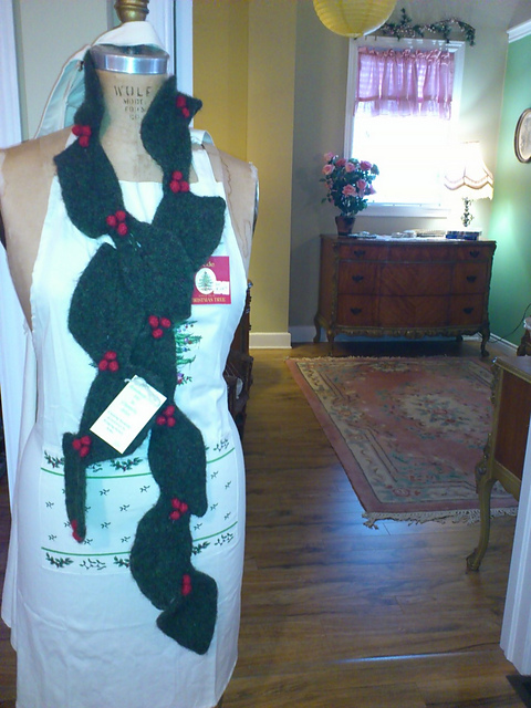 Felted Holiday Scarf