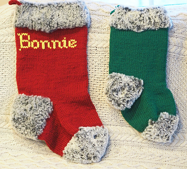 Fur Trimmed Stocking