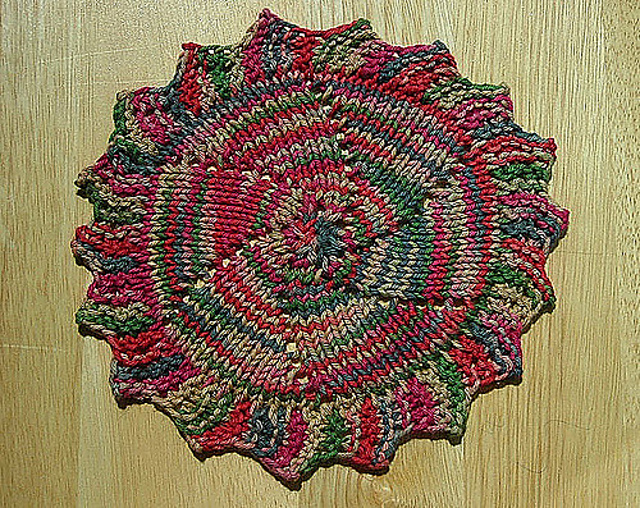 Painted Sun Washcloth