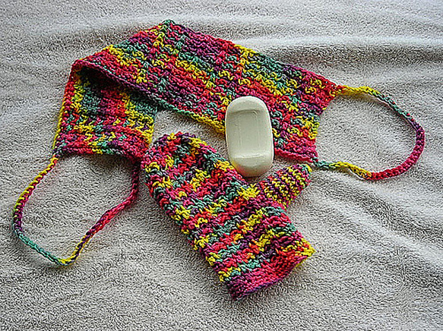 Crocheted Ridges Bath Ensemable