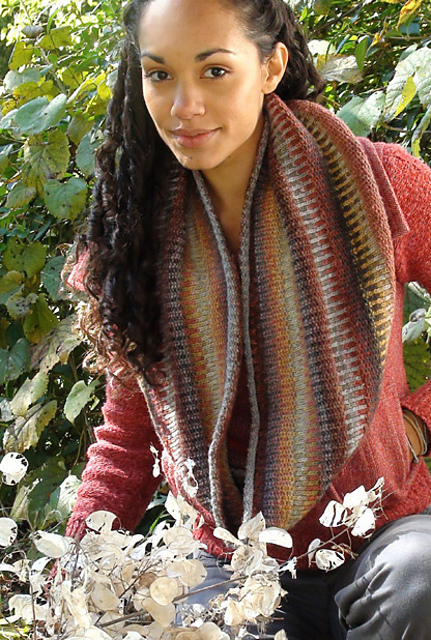 Syncopated Stockinette Brioche Cowl