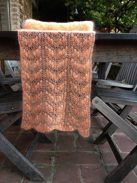 Dreamsicle Brioche Scarf