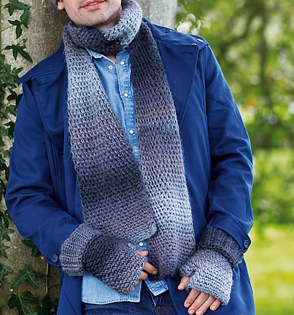 Solid as a Rock hat, scarf & mitts set