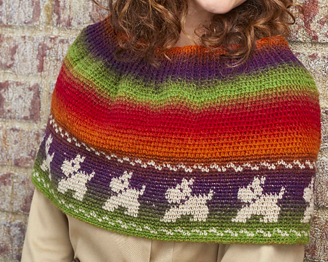 Colourwork cape
