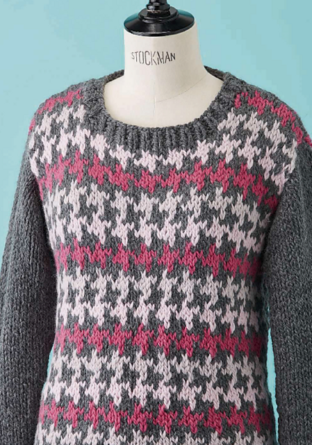 Houndstooth jumper