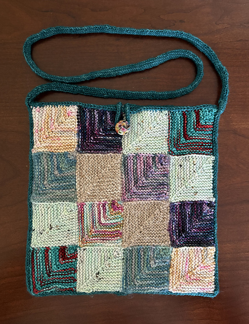 Ravelry: Mitered Square Patchwork Bag pattern by Teresa Brittain