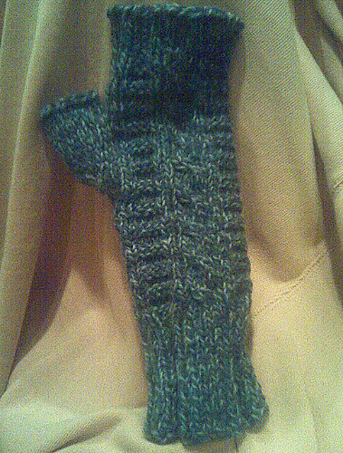 Ladder Cable Fingerless Mitts