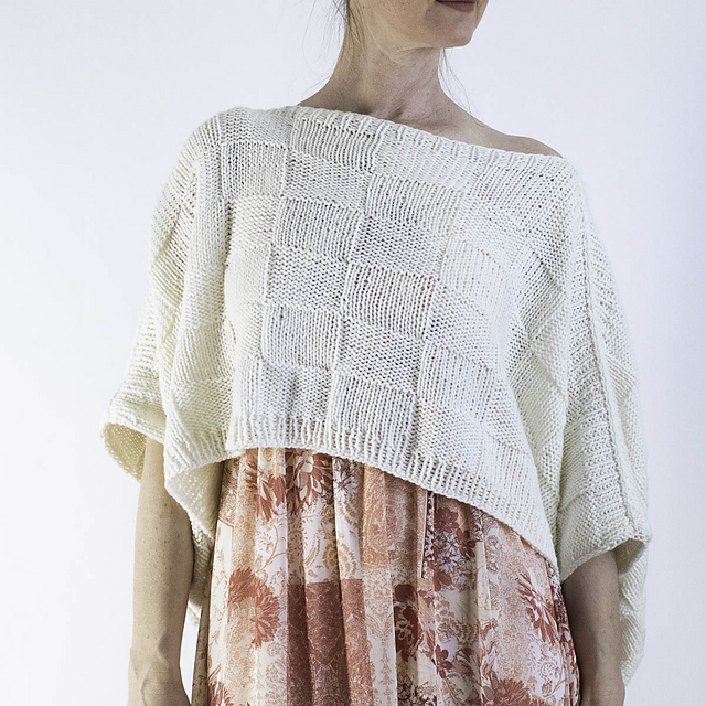 Quilted Poncho : Gentle Breeze