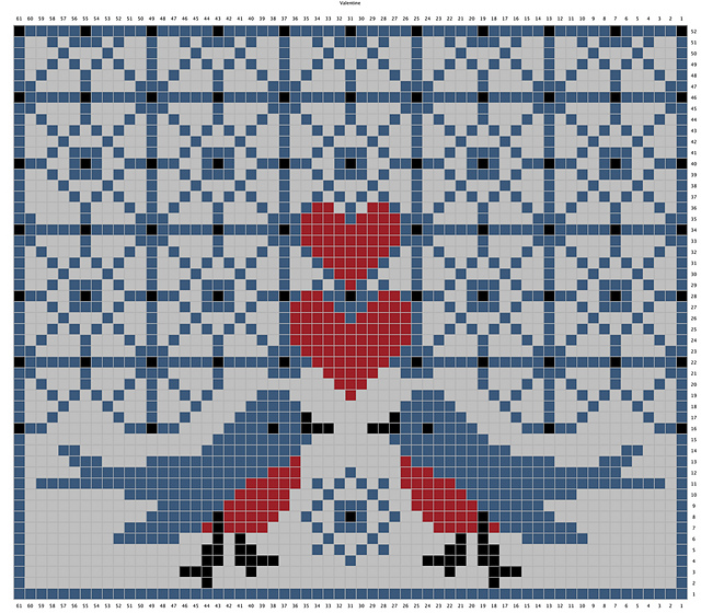 Vintage Valentine Chart
