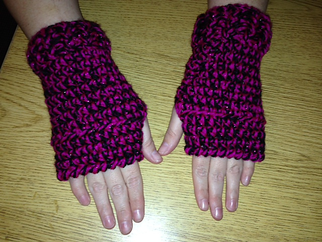 Quick Easy Bulky Fingerless Gloves