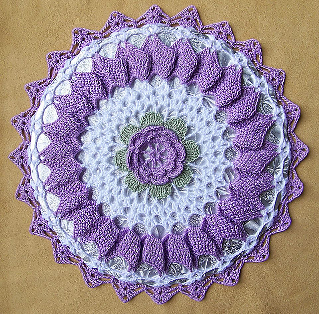 Rose Hot Plate Mat Cover #6401