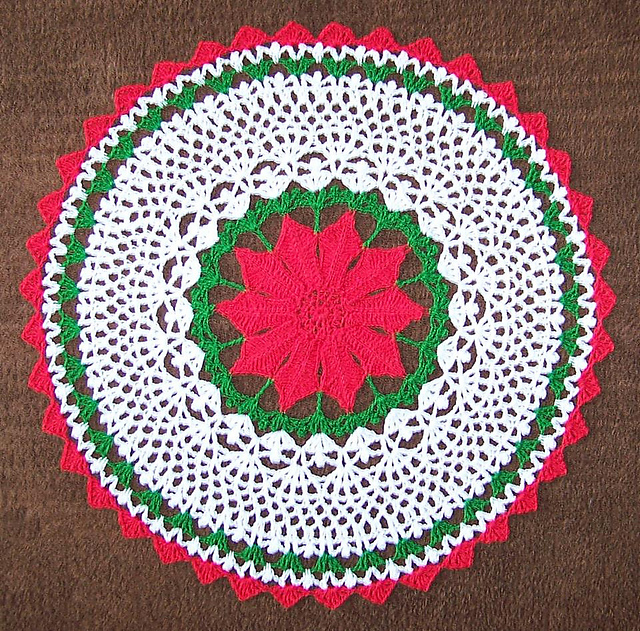Burgundy Doily