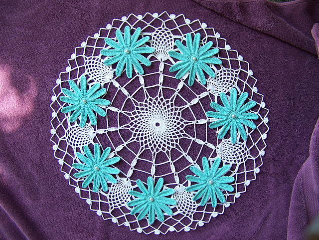 Blue Aster Doily #D-215