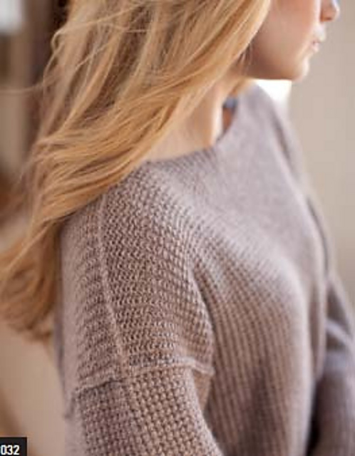 Boat Neck Faux Rib Pullover