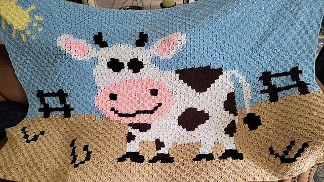 Cow C2C Throw